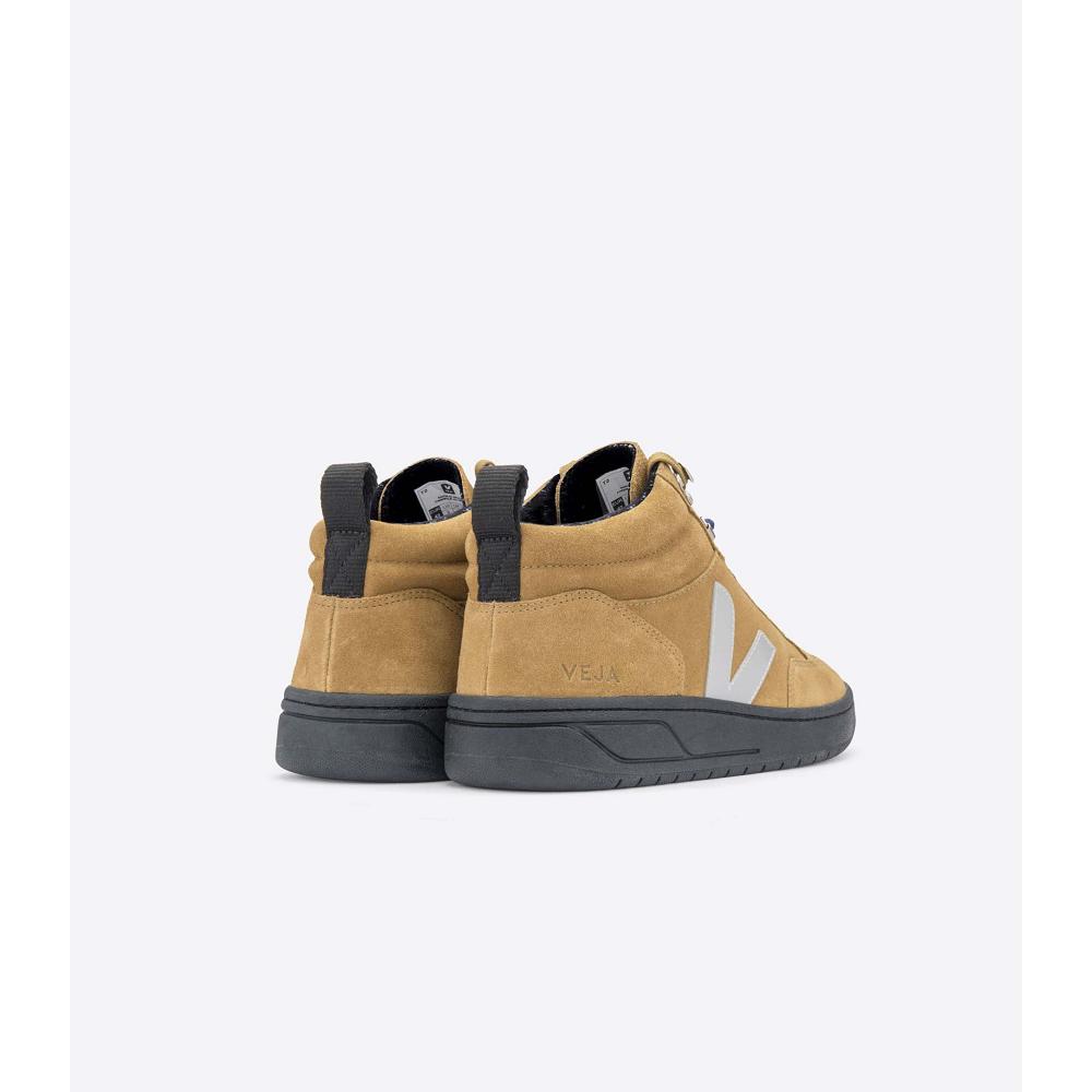 Veja RORAIMA SUEDE Men's High Tops Brown | NZ 110UZG